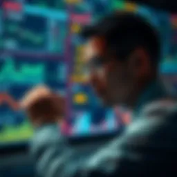 A person looking at financial graphs and charts, contemplating a change in investment strategy from digital assets to ETFs.
