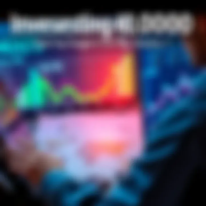 Person looking at charts and graphs related to investment returns