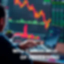 A person looking at investment charts and financial data on a laptop, considering their investment strategy.