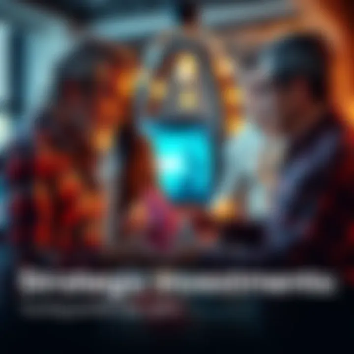 A person discussing investment profits with family members, highlighting financial success and plans for future projects