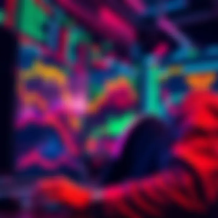 Investor Selling Stocks An investor reviewing stock charts and selling a small portion of their investment to reinvest in HBAR during market dips.