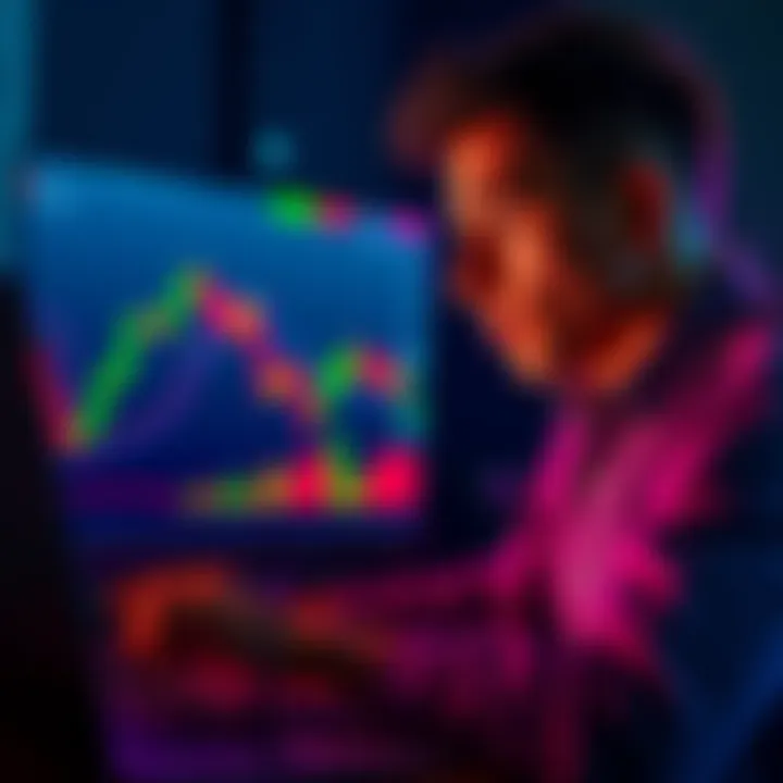 A person looking concerned while viewing a cryptocurrency chart on a laptop, reflecting on a recent investment loss.