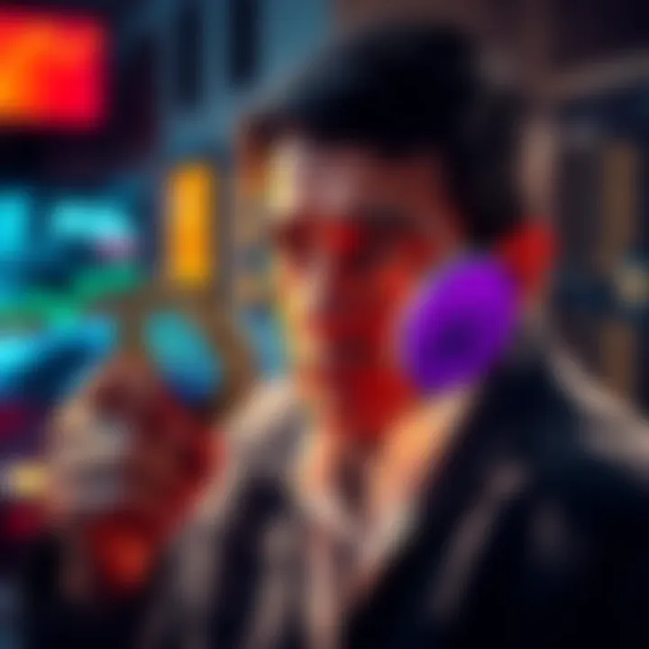 An investor looks concerned while holding two cryptocurrency coins labeled POL and ADA, weighing the decision to sell POL and invest in ADA.