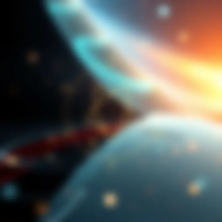 Graphic showing the IOTA logo with symbols for speed, decentralization, and smart contracts, highlighting the upcoming mainnet upgrade in 2025.