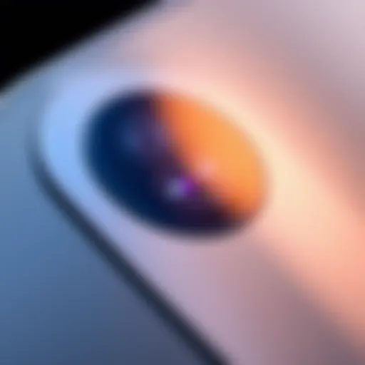 Close-up of iPhone 18 Pro camera showing variable aperture system with laser-cut blades