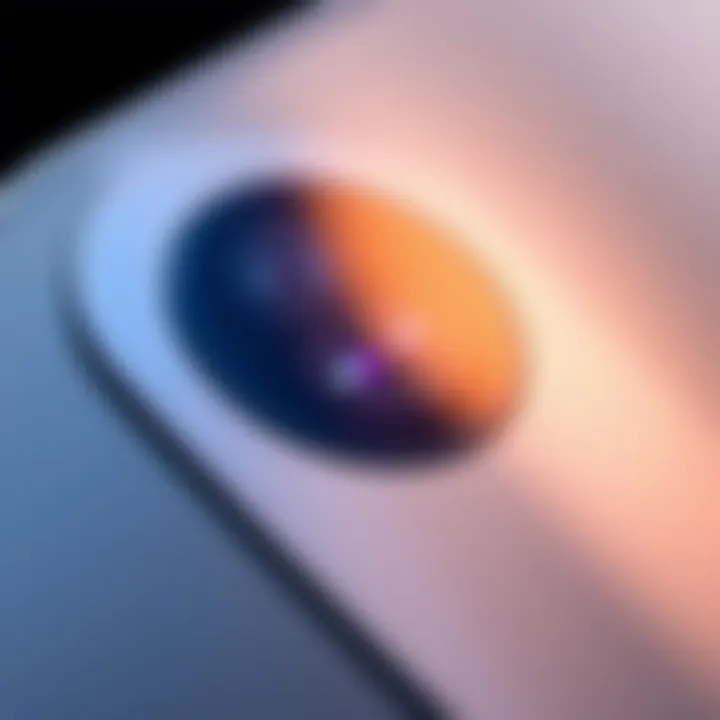 Close-up of iPhone 18 Pro camera showing variable aperture system with laser-cut blades