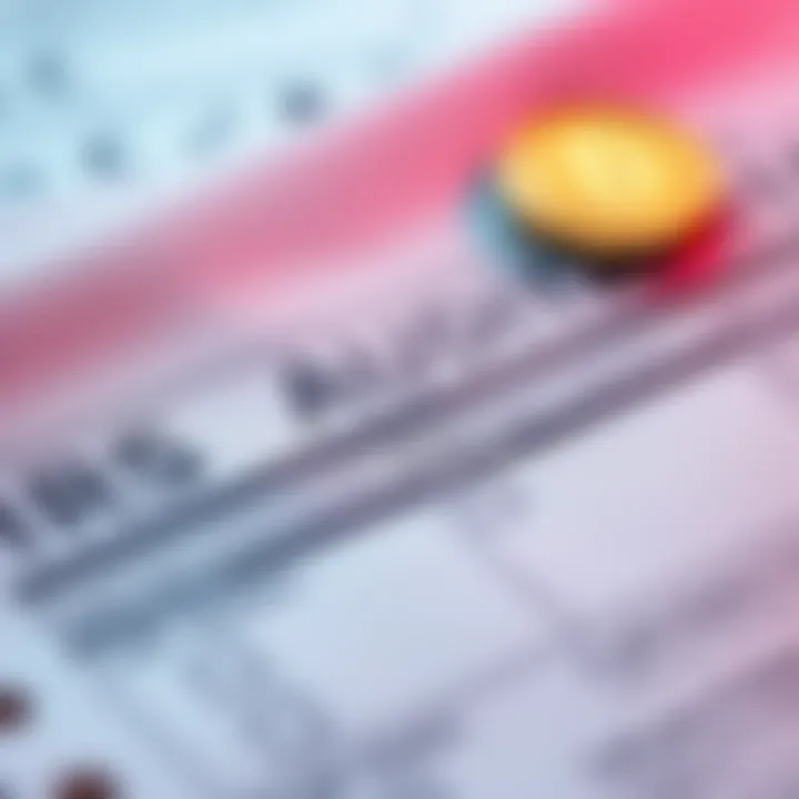 A close-up of the IRS audit form for cryptocurrency, showcasing checkboxes and spaces for exchanges and wallets used by taxpayers.