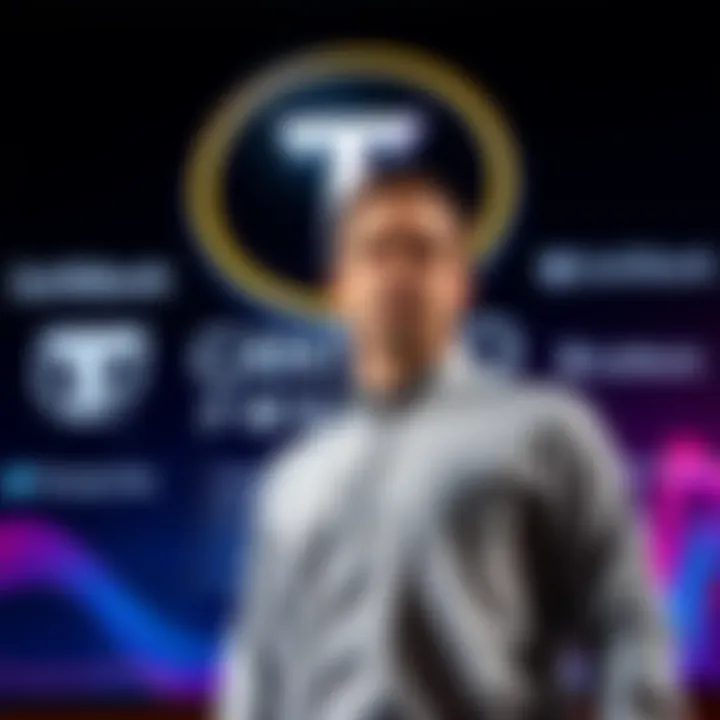 Jack Mallers standing in front of a logo for Twenty One, the new Bitcoin acquisition firm, alongside logos of Tether, SoftBank, and Cantor Fitzgerald