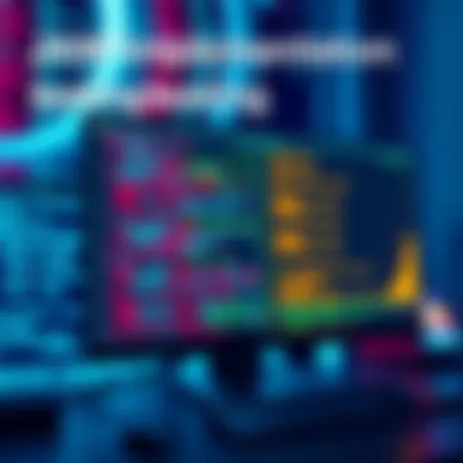 A computer screen showing automated fuzzer testing for JAM implementations, with code snippets and results displayed, symbolizing real-world application processing.