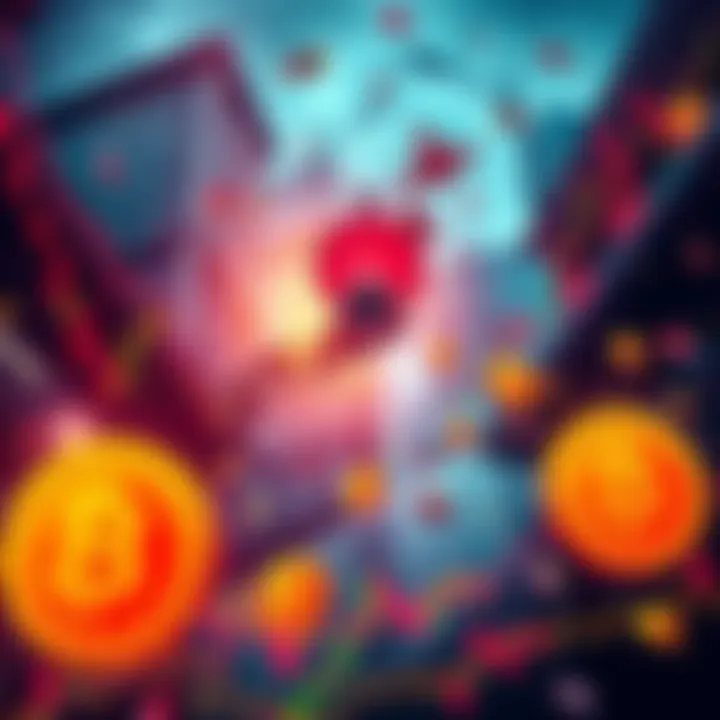 Chaos in Japan's Bond Market A visual representation of Japan's bond market turmoil with falling graphs and Bitcoin symbols, illustrating the impact on cryptocurrency values.