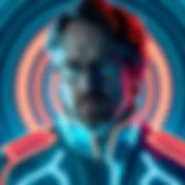 Jeff Bridges in Tron Jeff Bridges portraying a character in the original Tron film, showcasing his early acting career and developing fame.