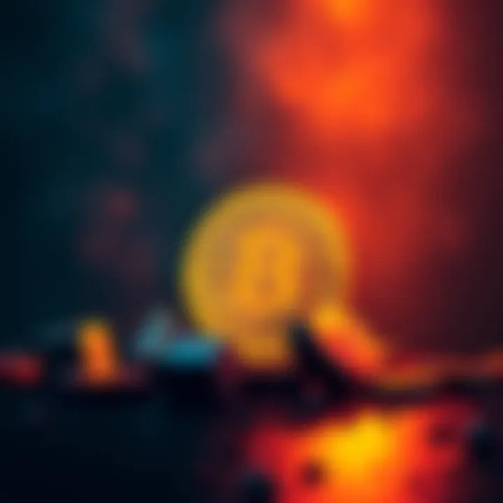 A digital illustration showing a Bitcoin with dark shadows representing shady activities, reflecting concerns about crypto integrity.