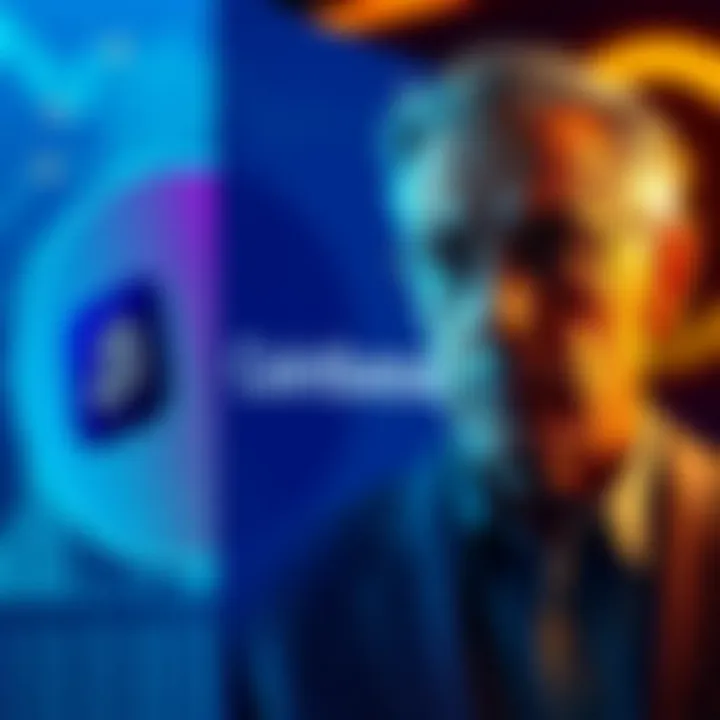 A graphic showing Jeffrey Epstein's name next to the Coinbase logo, highlighting his unexpected investment in the cryptocurrency platform.