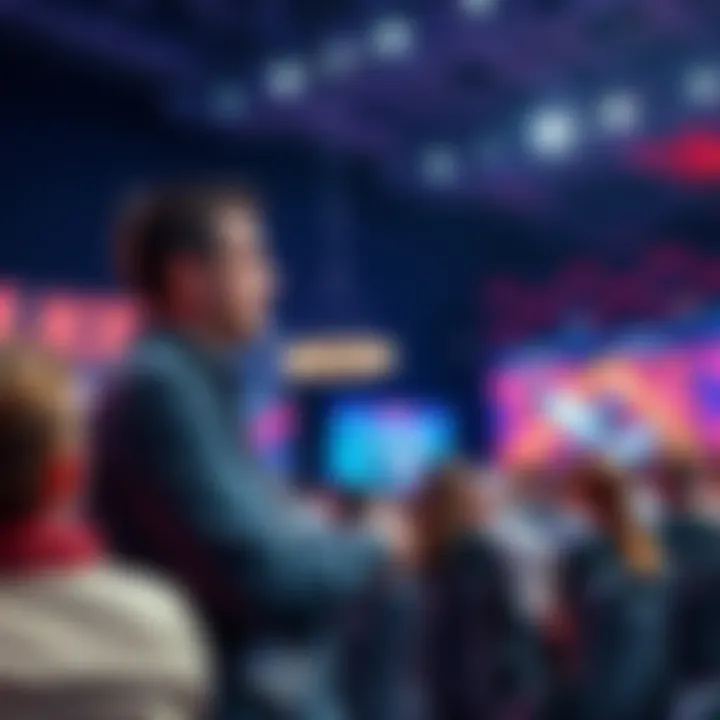 Architect Jesse Pollak discussing the importance of creators in the cryptocurrency industry at a public event