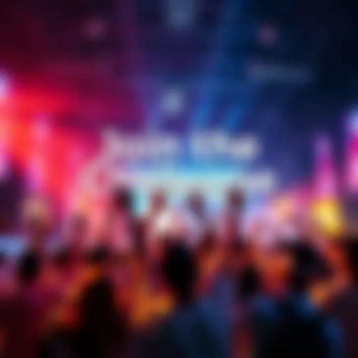 A group of people excitedly participating in a new competition, showcasing their talents and skills