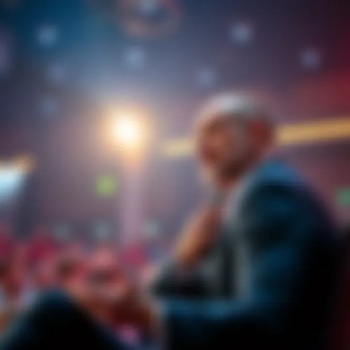 Joseph Lubin speaking at a conference Joseph Lubin, co-founder of Ethereum, addresses a crowd about AI risks from big tech control