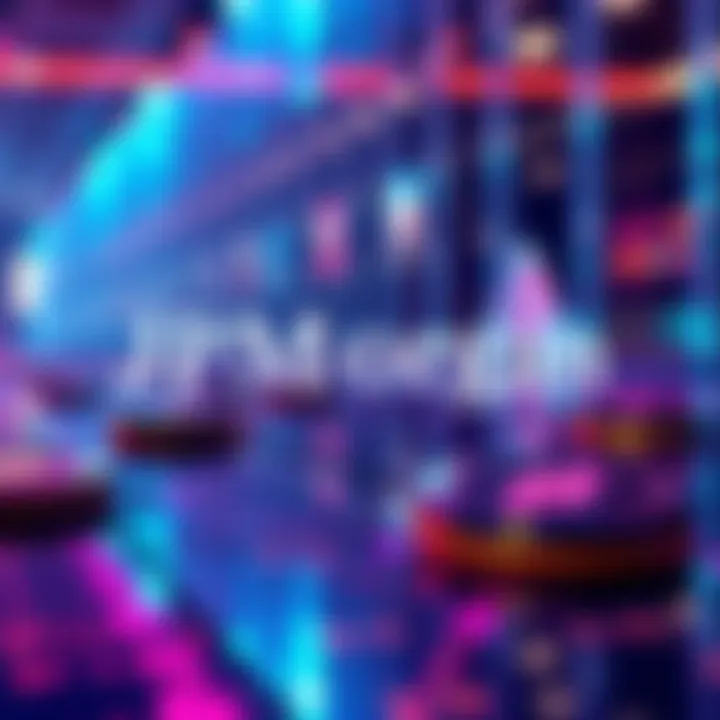 JPMorgan issues commercial paper on Solana blockchain JPMorgan logo with Solana blockchain symbols, representing the issuance of commercial paper