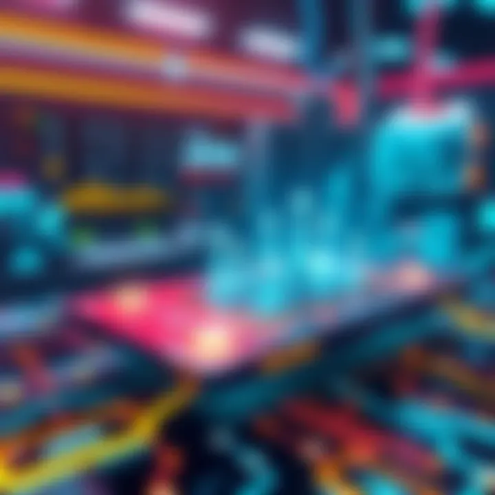 Graphic showing a digital platform with AI elements aimed at enhancing JunoSwap functionality