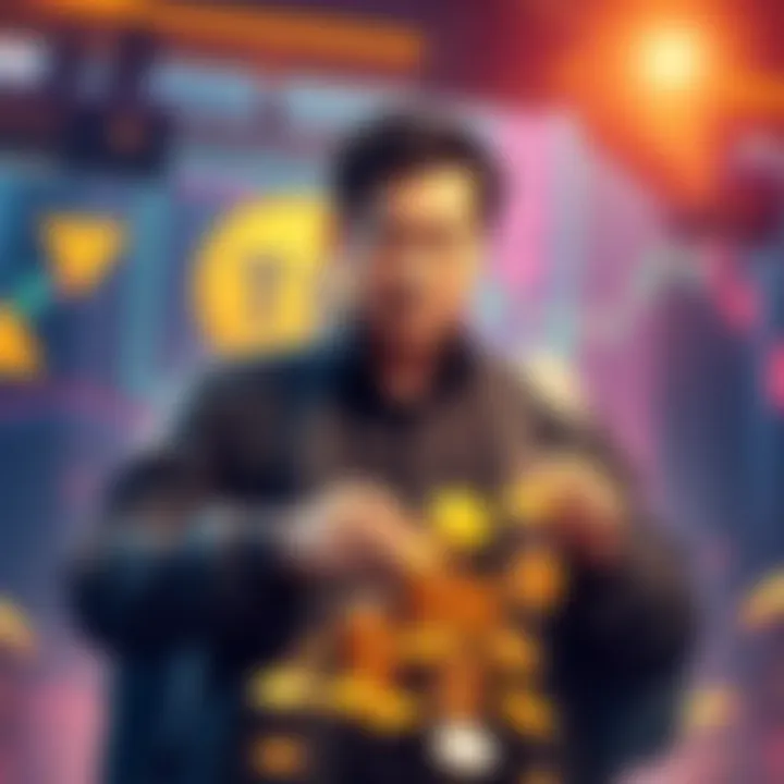 Justin Sun buying TRX coins during a market dip, showing commitment to cryptocurrency stability.