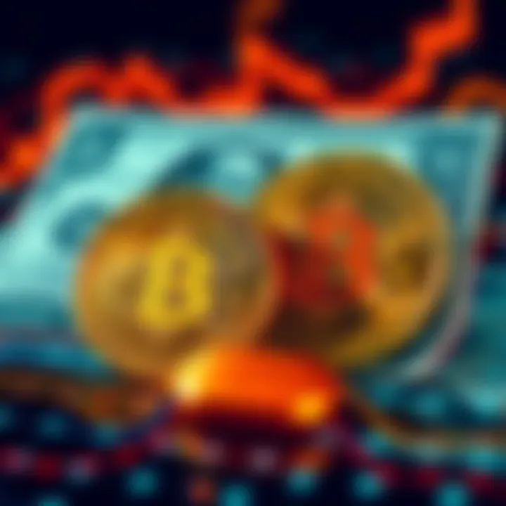 Visual representation of $KAS cryptocurrency compared to $BTC, showcasing speed and security features in a digital setting.