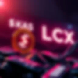 Graphic showing $KAS cryptocurrency logo with LCX Exchange branding in the background, symbolizing its official listing.