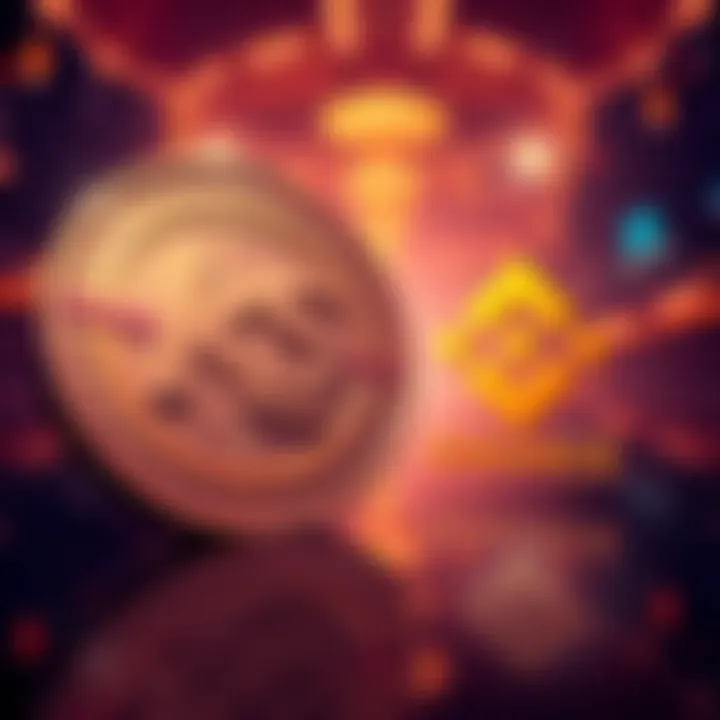 A visual representation of the KAS token and the Binance logo with a question mark, highlighting the listing issue.