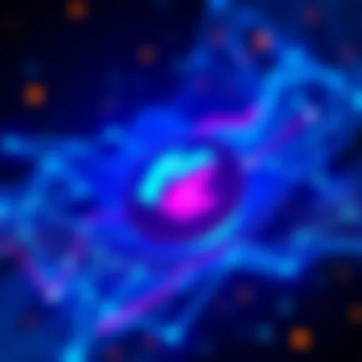 A modern digital representation of the Kaspa logo symbolizing growth and innovation in cryptocurrency