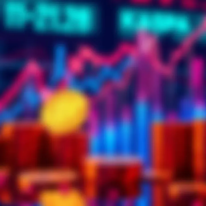 A visual representation of Kaspa's rise in the crypto market, featuring upward trending graphs and coins symbolizing growth.