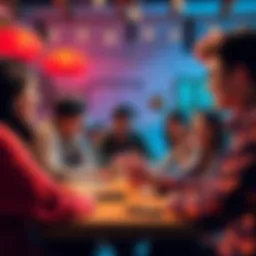 Members of the Kaspian community sharing their hometown stories in a friendly meetup