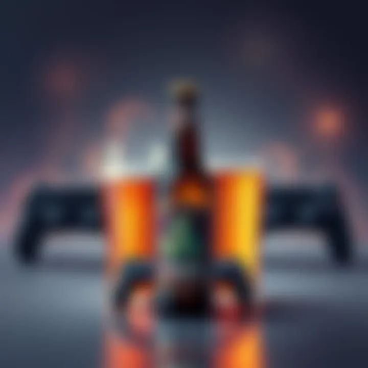 Kendu Beer and Video Games A creative illustration of Kendu Beer alongside game controllers representing upcoming video game series