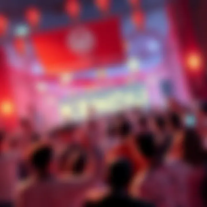 A vibrant community gathered around Kendu memecoin, showcasing enthusiasm and support, with banners and symbols representing a positive spirit.
