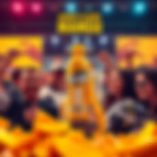 Kendu's New Mango Flavor Launch A vibrant display of Kendu's new Mango energy drink alongside racing equipment and community members excited about upcoming events.