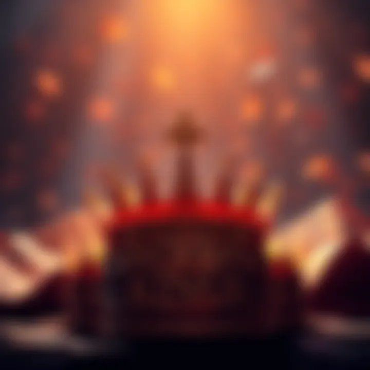 A graphic showing daily earnings with a symbol of money and a crown, representing the King of Kings concept.