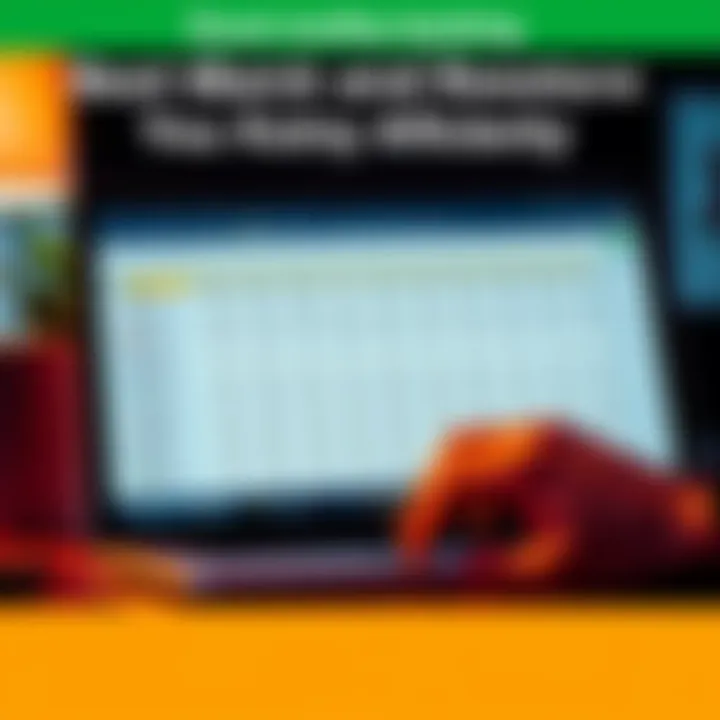 A person using Excel to edit Koinly account data, showing spreadsheet with columns and rows filled with information about transactions.