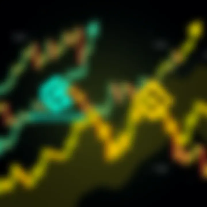 Logos of Kraken and Binance with upward and downward trading graphs in the background, representing trading choices.