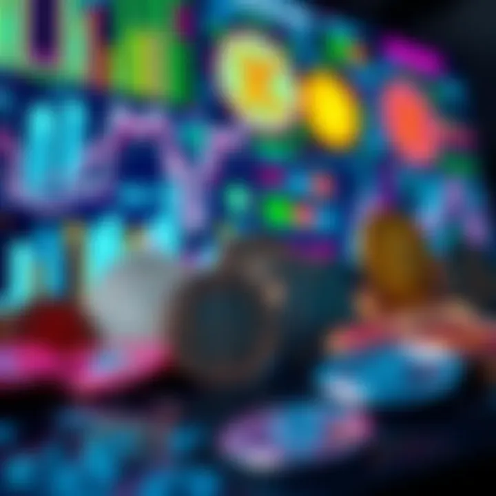 Kraken NFTs in Focus A collection of Kraken NFTs arranged on a digital screen, showing vibrant colors and unique designs, symbolizing the current state of uncertainty among holders.