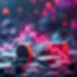 A visual representation of Krc20 coins with a downward trend graph, symbolizing their possible obsolescence in the market.