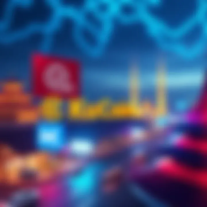 A digital representation of KuCoin entering Thailand's crypto market, featuring the KuCoin logo and Thai symbols