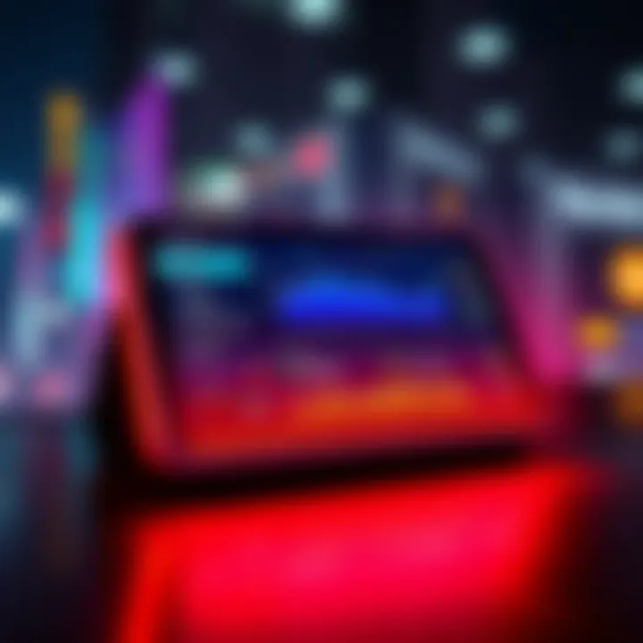 High-end Ledger wallet with a large screen displaying digital assets