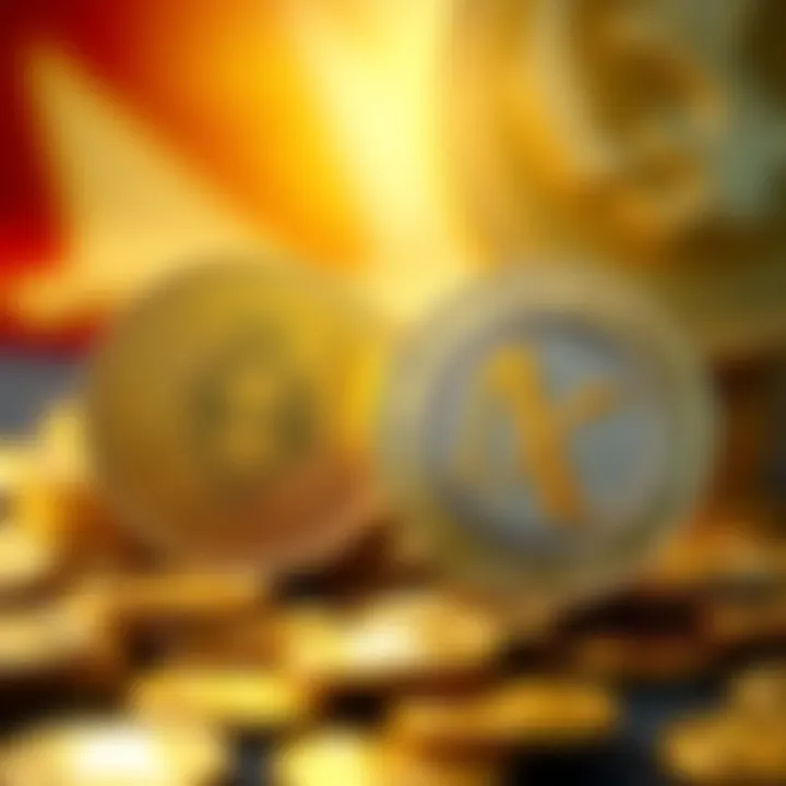 Showcasing fGLD and fSLRV tokens with gold and silver coins in background, highlighting their physical redemption feature in Germany