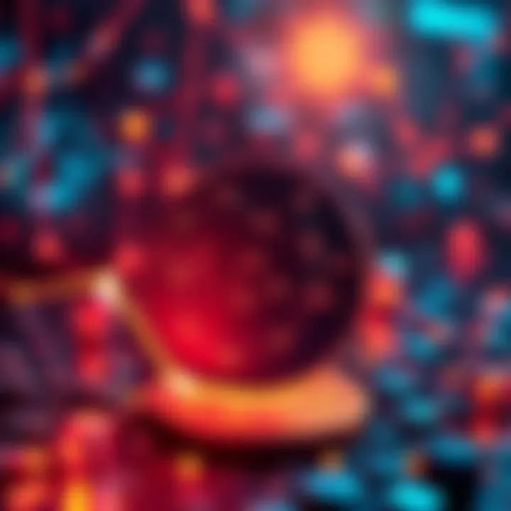 A graphic depicting the launch of OPNet with smart contracts on Bitcoin, featuring a digital blockchain background and symbols of innovation.