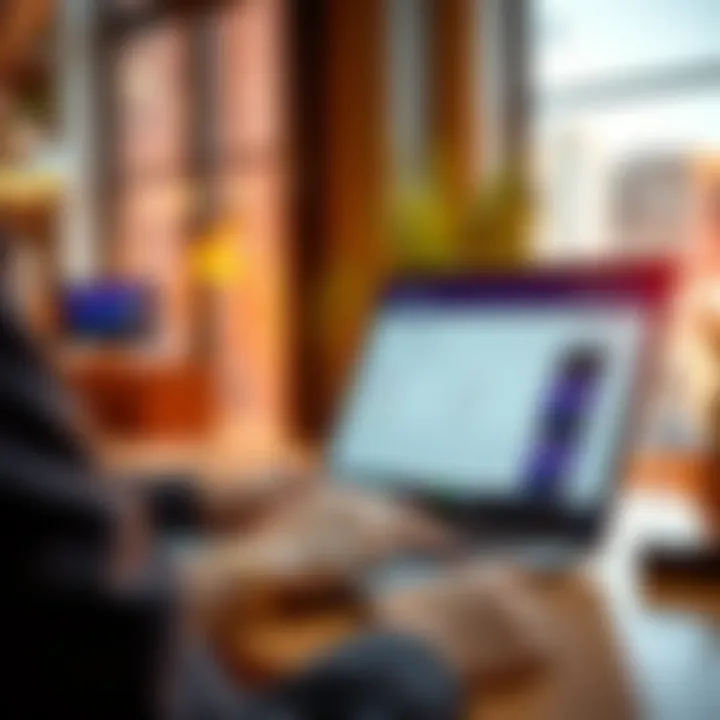 A person using a laptop to create a token on Solana with credit card options displayed on the screen, showing a simple interface for launching tokens easily.