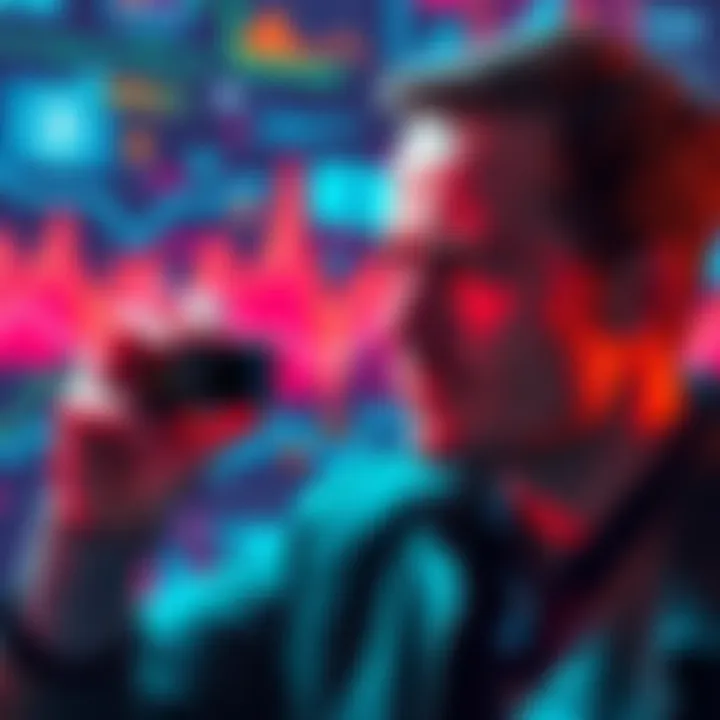 A person looks confused while checking new wallet addresses on their Ledger Nano S device after an upgrade. A background shows digital wallet graphics.