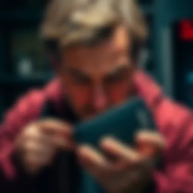 A frustrated customer holding a Ledger wallet, showing signs of disappointment due to hardware issues and lack of support.