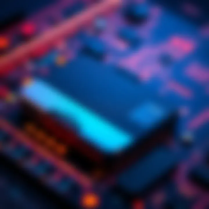 Ledger Flex Device A close-up of the Ledger Flex, showcasing its sleek design and advanced technology features, emphasizing its role in securing digital assets.