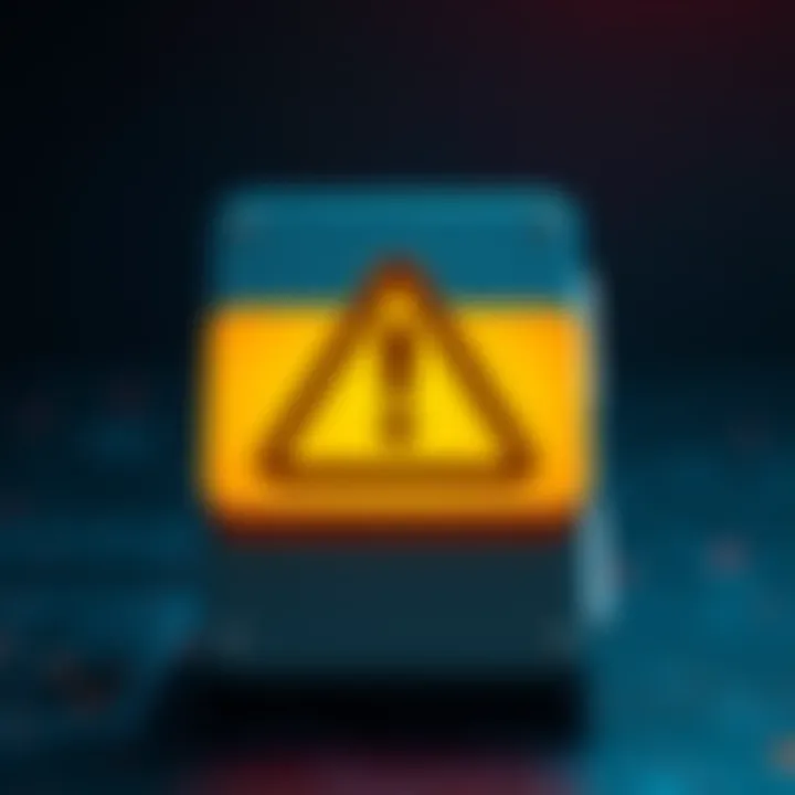 A Ledger hardware wallet displayed with a warning sign highlighting a security flaw.