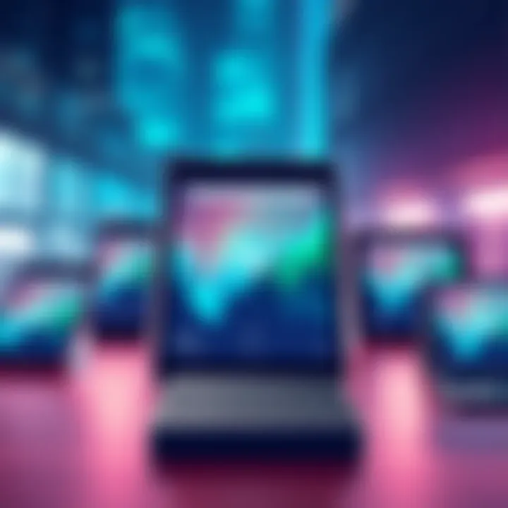 A seamless illustration showing different devices syncing with Ledger Live, highlighting connectivity and ease of use.