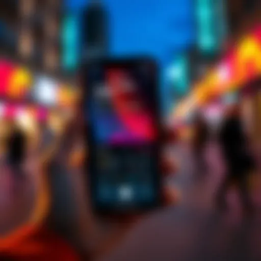 A person holding an iPhone displaying the Ledger wallet app interface