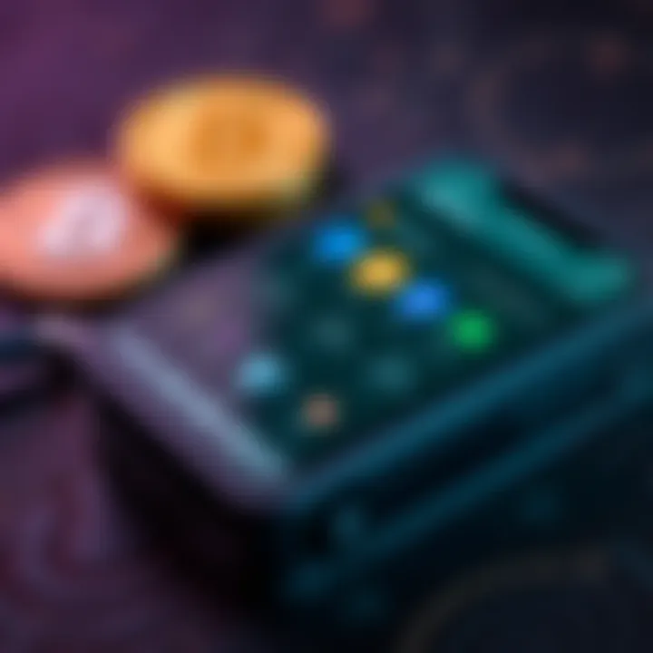 A Ledger wallet displaying a user-friendly interface for swapping different cryptocurrencies, highlighting various assets available for exchange.