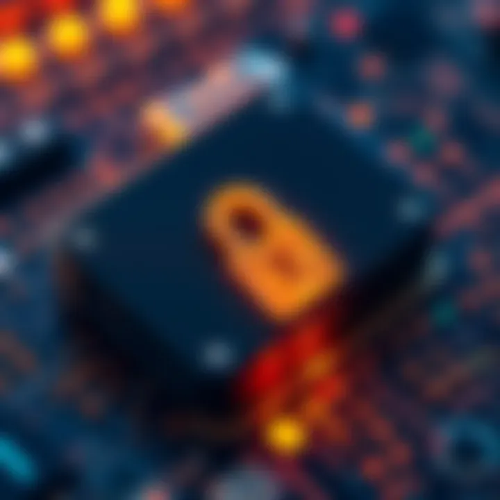 A ledger wallet with a security padlock symbol, representing safe storage of cryptocurrency funds after a breach.
